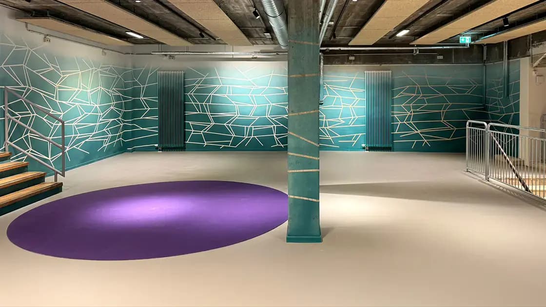 Wandgestaltung im ehemaligen Kolpinhaus in Kreuzberg