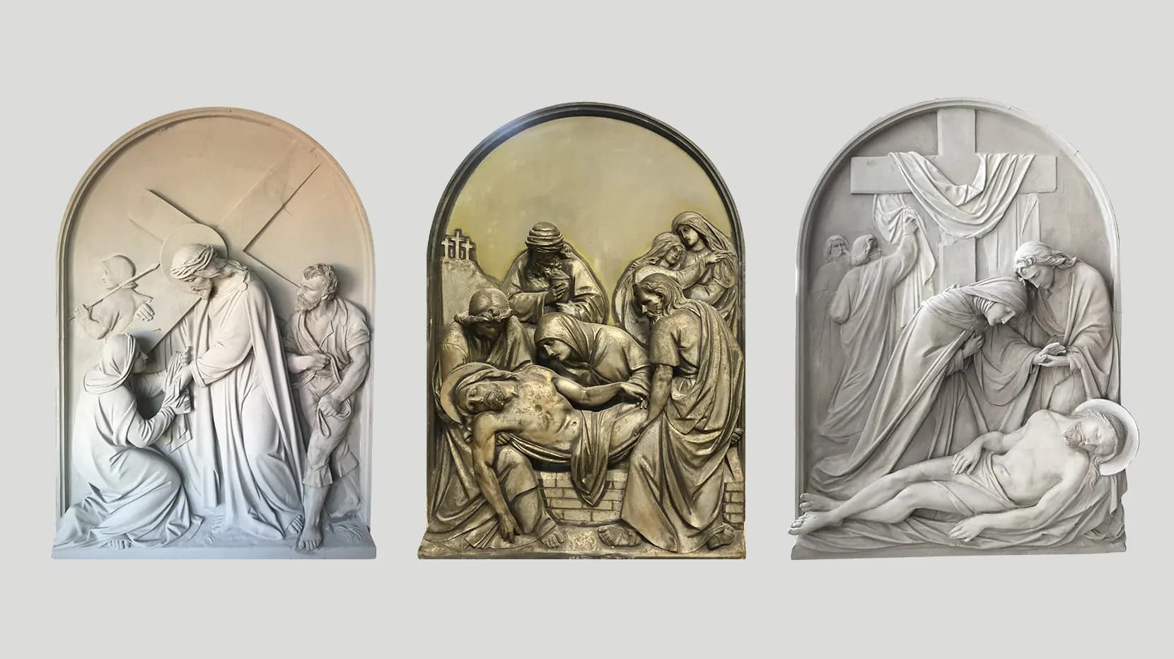 Neugestaltung eines Reliefs in Sandsteinoptik.